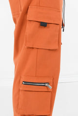 Cargo multi poches Twill Orange