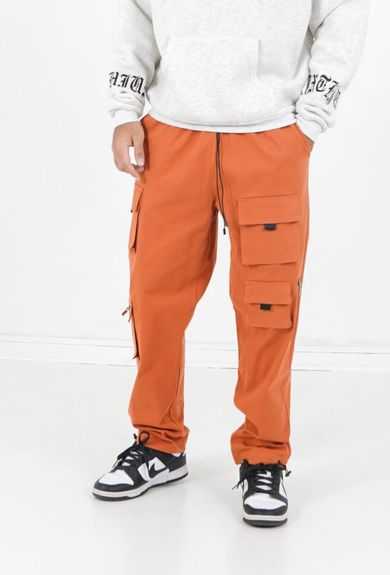 Cargo multi poches Twill Orange