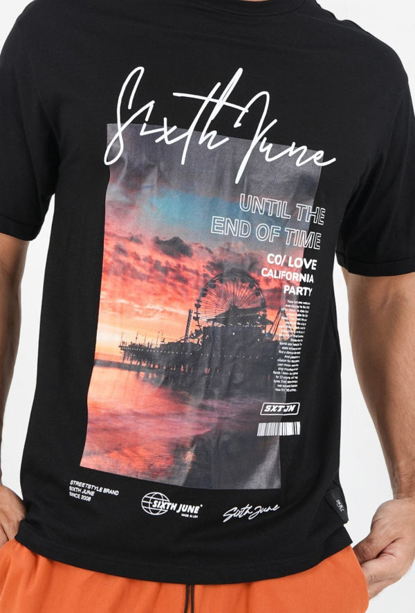 T-shirt california sunset